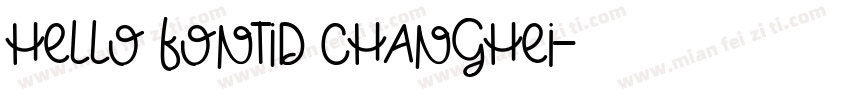 hello fontID Changhei字体转换